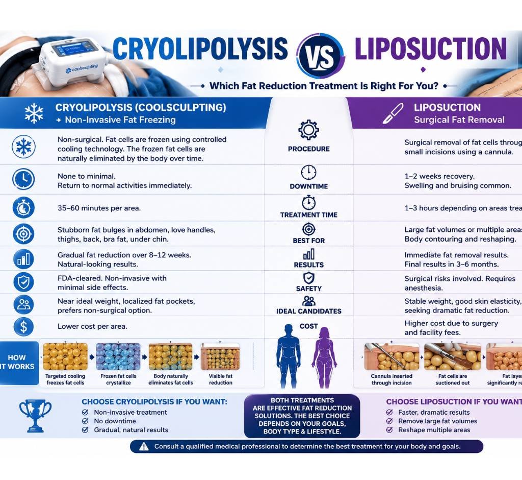 cryolipolysis vs liposuction comparison - Cryolipolysis vs Liposuction Comparison at Aurilueur Indiranagar