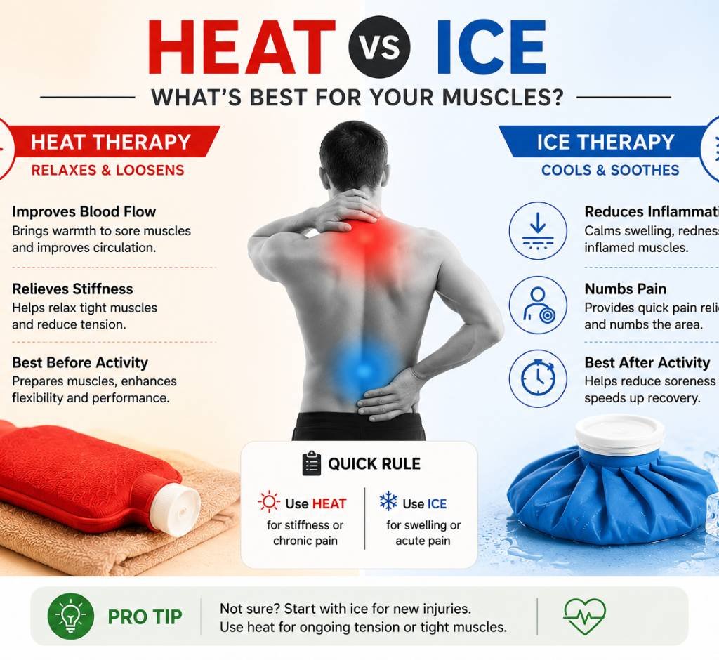 heat therapy timing for muscle stiffness at Aurilueur Indiranagar